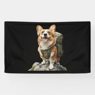 Süßer Dachshund Stylischer Kleiner Jagdhund Banner