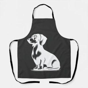 Süßer Dachshund Stylischer Kleiner Jagdhund Schürze
