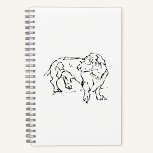 Süßer Dachshund-Wursthund – Personalisiertes Tageb Notizbuch