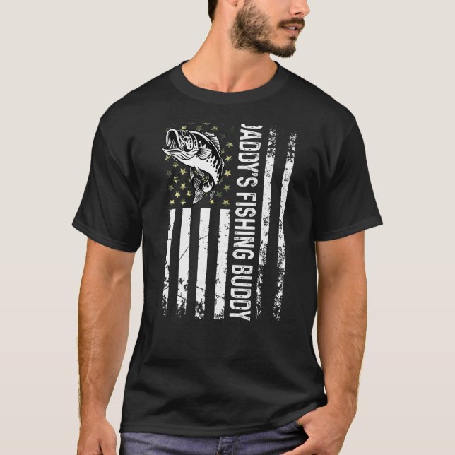 Süßer Daddy Angel-Fischerei-Kumpel Junger Fischer T-Shirt (Vorderseite)