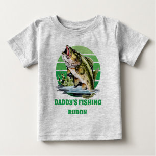 süßer Daddy's Angler-Kumpel  Text hinzufügen Junge Baby T-shirt