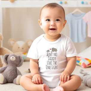 Süßer Daddy's Baby Elefanten Bodysuit Strampler