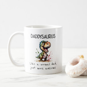 Süßer Daddysaurus Vatertag Kaffeetasse