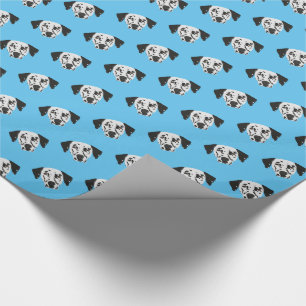 Süßer Dalmatiner-Hund mit schwarzen Flecken Muster Geschenkpapier