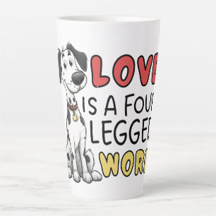 Süßer Dalmatiner - Liebe ist ein vierbeiniges Wort Milchtasse