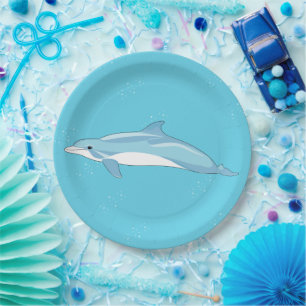 Süßer Delfin Ozean Geburtstag Pappteller