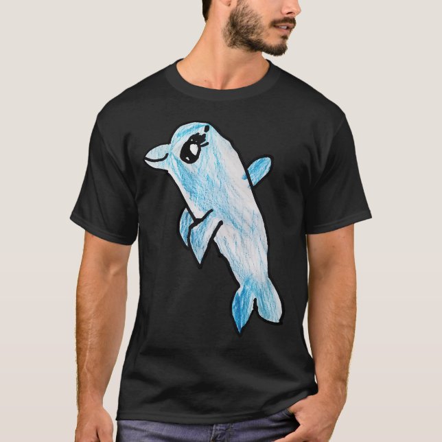 Süßer Delfin T-Shirt (Vorderseite)