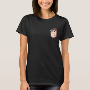 Süßer Detektiv-Igel mit Lupe T-Shirt