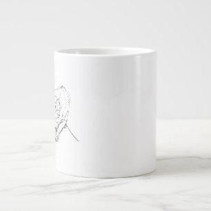 Süßer Deutscher Schäferhund Personalisierter Kaffe Jumbo-Tasse
