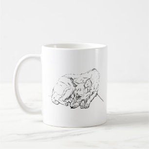 Süßer Deutscher Schäferhund Personalisierter Kaffe Kaffeetasse
