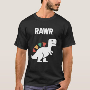 Süßer Dino Rawr Dinosaur Brüllend Lustiger Kinder T-Shirt