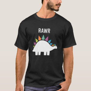Süßer Dino Rawr Dinosaur Brüllend Lustiges Kind Di T-Shirt