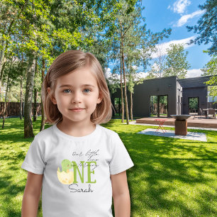 Süßer Dinosaurier 1. Geburtstag Baby personalisier T-shirt