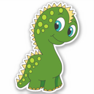 Süßer Dinosaurier Aufkleber