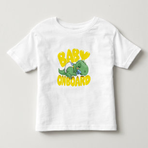 Süßer Dinosaurier Baby an Bord Auto Aufkleber   Sc Kleinkind T-shirt