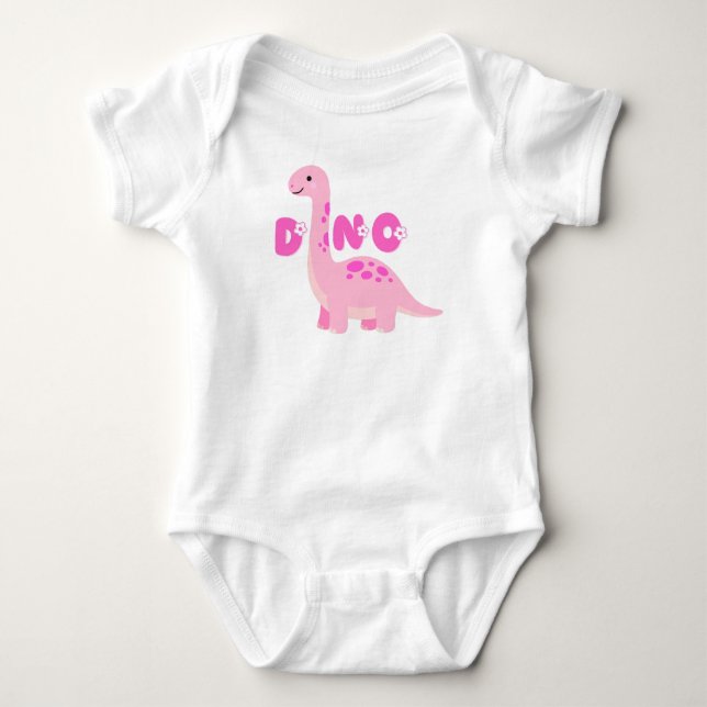 Süßer Dinosaurier 🦕  Baby Strampler (Vorderseite)