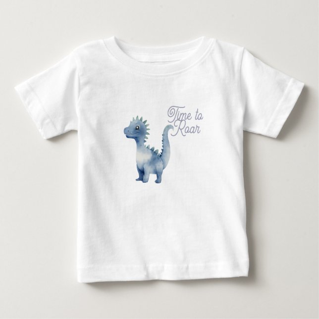 Süßer Dinosaurier Baby T-shirt (Vorderseite)