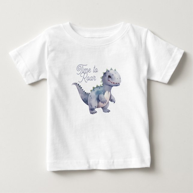 Süßer Dinosaurier Baby T-shirt (Vorderseite)