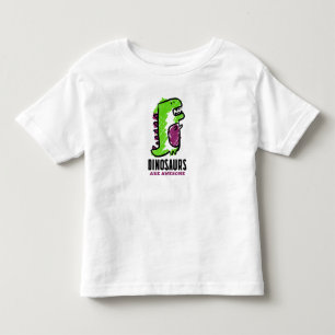 Süßer Dinosaurier-Cartoon Kleinkind T-shirt