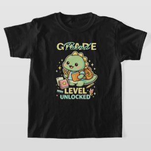 Süßer Dinosaurier Dritte-Klasse-Level freigeschalt T-Shirt
