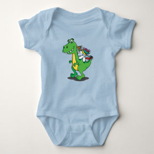 Süßer Dinosaurier Einhorn Baby Strampler