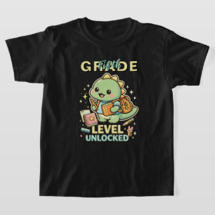 Süßer Dinosaurier Fünfte Klasse Freigeschaltet 5. T-Shirt