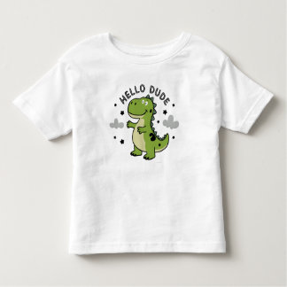 Süßer Dinosaurier für Kinder Kids | Hallo Kumpel Kleinkind T-shirt