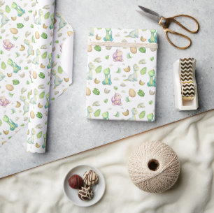 Süßer Dinosaurier Geschenkpapier