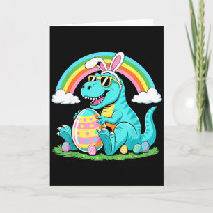 Süßer Dinosaurier-Hasen-Ei-glücklicher-Ostrawr-T-R Karte