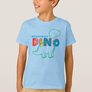 Süßer Dinosaurier Kinder anpassen T-Shirt