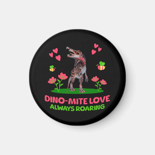 Süßer Dinosaurier Valentinstag für Kinder Magnet