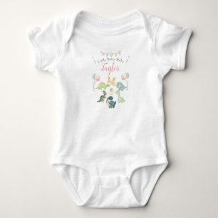 Süßer Dinosaurier-Wasserfarbe personalisiertes Bab Baby Strampler