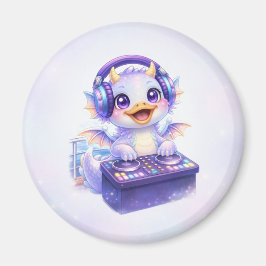 Süßer DJ Dragon Rund Magnet-Kreuzfahrt Türmagnet Magnet