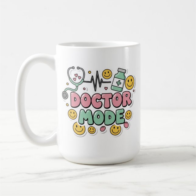 Süßer Doktor-Modus Medizin Kaffeetasse (Links)
