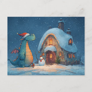 Süßer Drache am Nordpol Postkarte