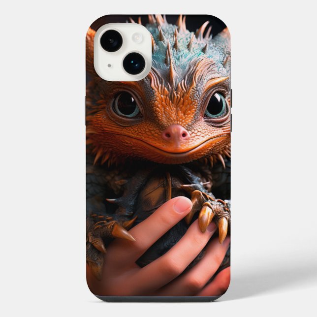 Süßer Drache iPhone Hülle (Rückseite)