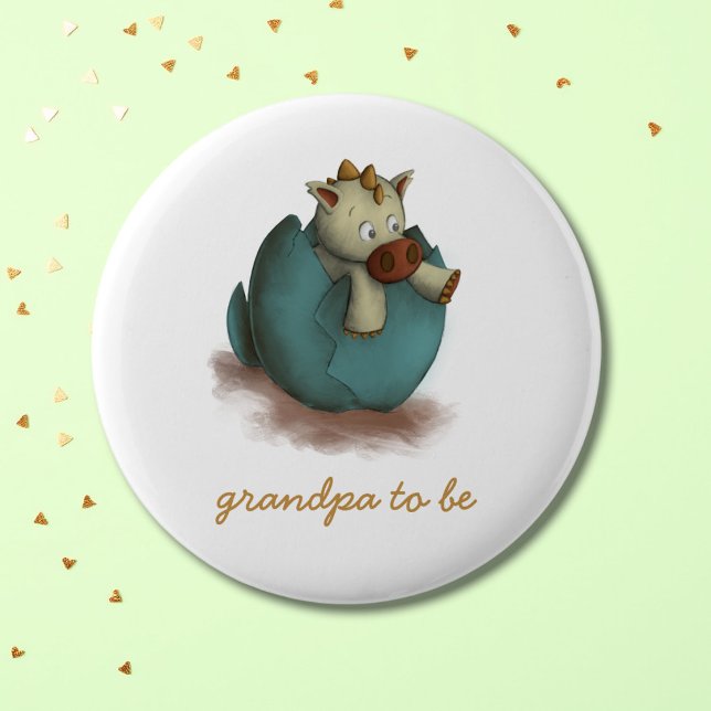 Süßer Drache schlüpft Opa wird Button (Von Creator hochgeladen)