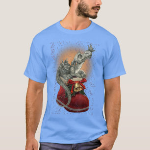 Süßer Drachen Schmetterling Weihnachten Stiefel Xm T-Shirt