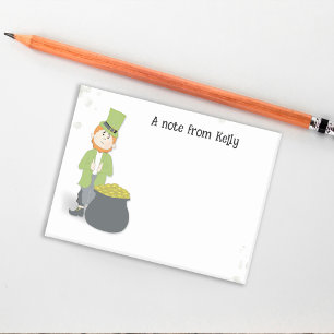 Süßer einfacher Leprechaun St. Patrick's Day Grün Post-it Klebezettel