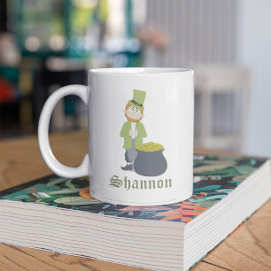 Süßer einfacher Leprechaun St. Patrick's Day Whims Kaffeetasse