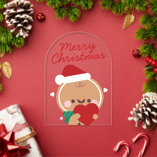 Süßer Einfacher Spaß Frohe Weihnachten Acryleinladungen