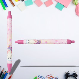 Süßer Einhorn-Stift mit rosa Sternen für Mädchen Kugelschreiber