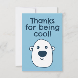 Süßer Eisbär "Danke, dass du cool bist" Danke