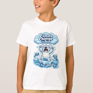 Süßer Eisbär Klimawandel ist real T-Shirt