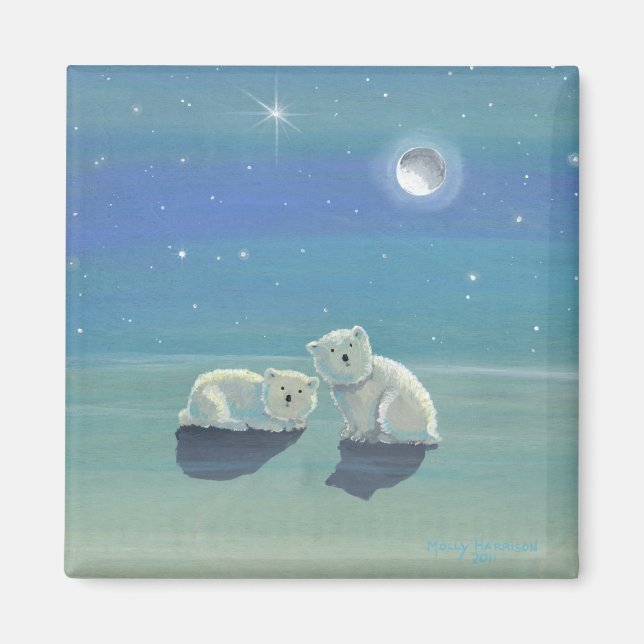 Süßer Eisbär Magnet (Vorne)