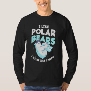 Süßer Eisbär Nordpol Eis Tier T-Shirt