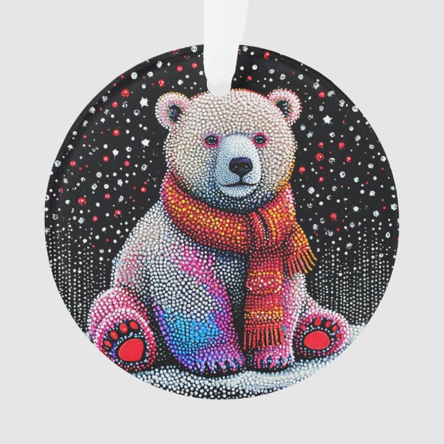 Süßer Eisbär Ornament (Vorderseite)
