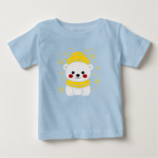 Süßer Eisbär Winter Baby T-Shirt