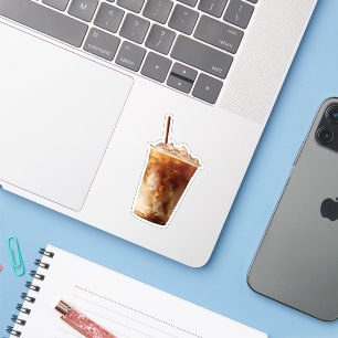 Süßer Eiscafé-Aesthetic-Aufkleber Aufkleber