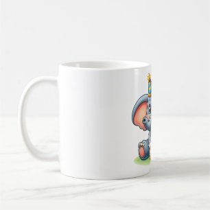 Süßer Elefant 11. Geburtstag Kaffeetasse